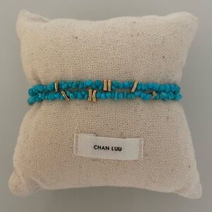 Chan Luu Turquoise Double Wrap Bracelet